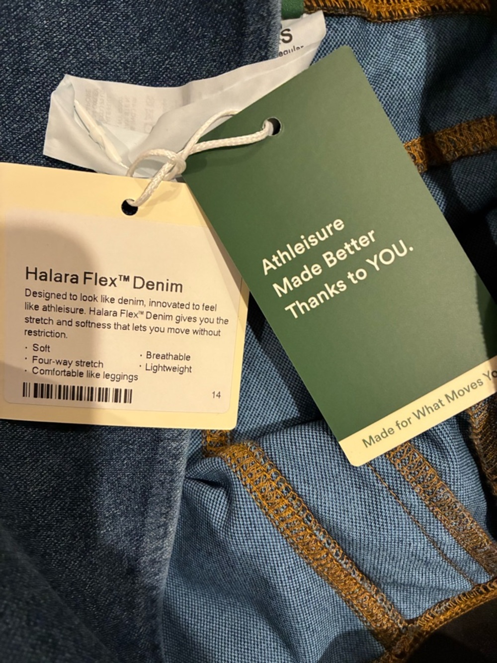 HALARA Jeans Women’s S Blue Flex Denim Wide-Leg High-Rise NEW WITH TAGS! - Picture 10 of 10